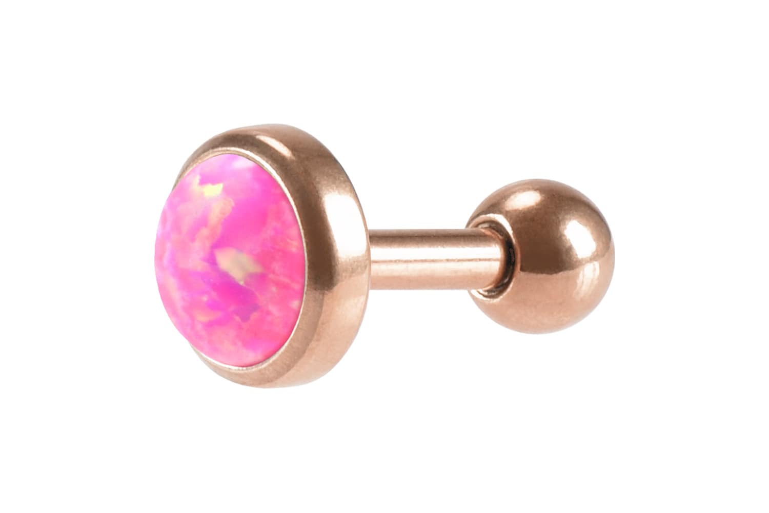 Chirurgenstahl Ohrpiercing SYNTHETISCHER OPAL ++SALE++